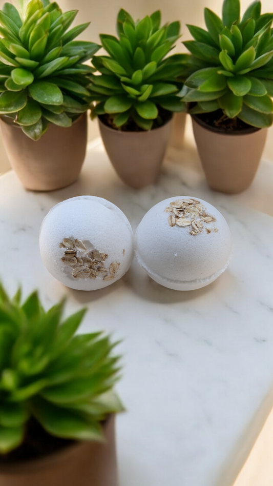 Milk and Honey Oatmeal Bath Bomb